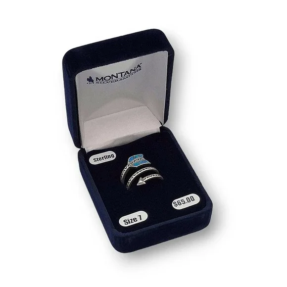 Montana Silversmiths Sterling Sky Fletched Arrow Opal Ring Size 7 MSRP $65 - NEW - Picture 2 of 8